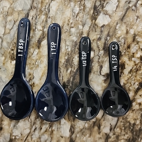 WMG Rooster Ceramic Measuring Spoon Holder Complete with Spoons - Picture 5 of 16